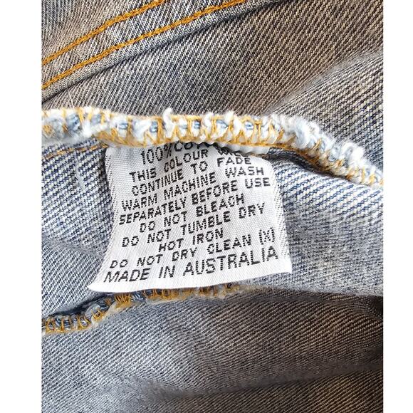 Vintage Larrikin Australian‎ Koalas Denim Jean Jacket Womens Medium to Large - Picture 6 of 6